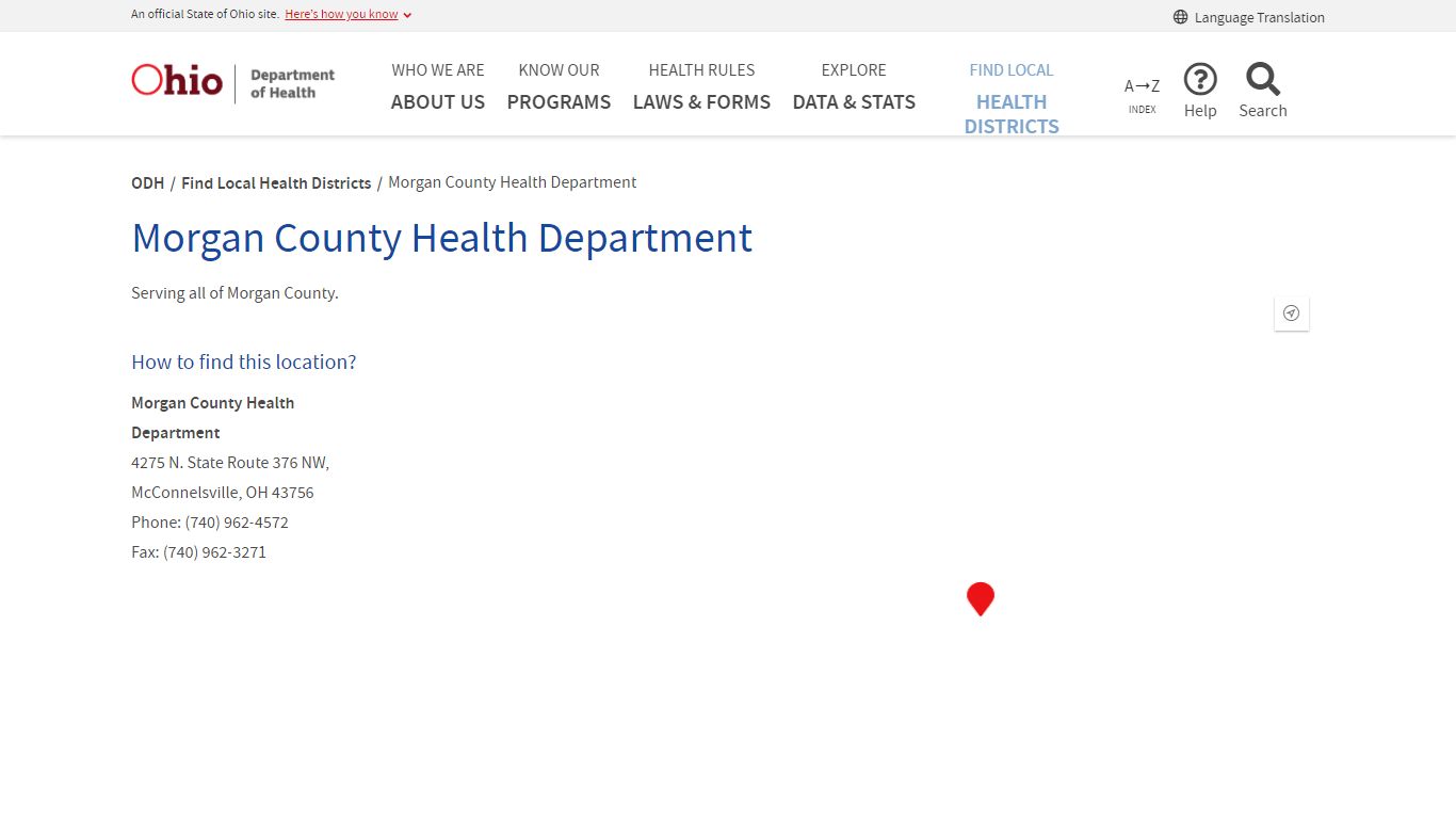 Morgan County Health Department - Ohio